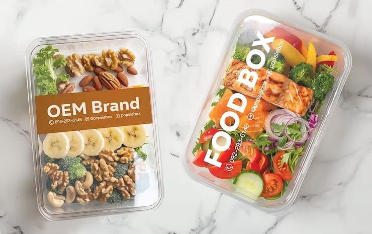 คนขายกำลังจัดเรียงกล่องใส่อาหาร Delivery ก่อนส่งให้ลูกค้า